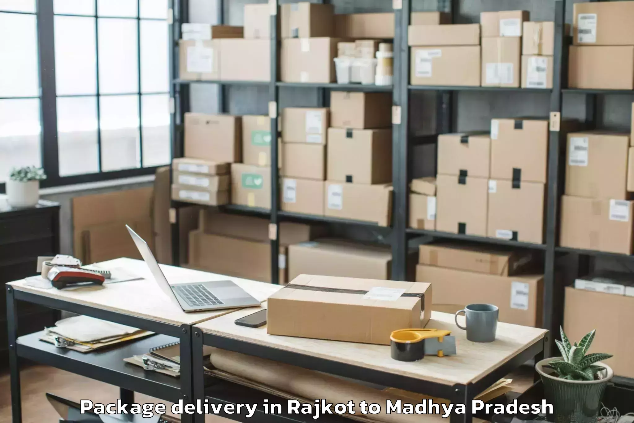 Professional Rajkot to Gautampura Package Delivery